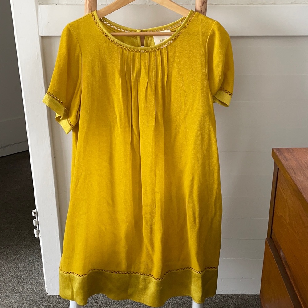 Short Sleeve Yellow Dress FREE SHIPPING!